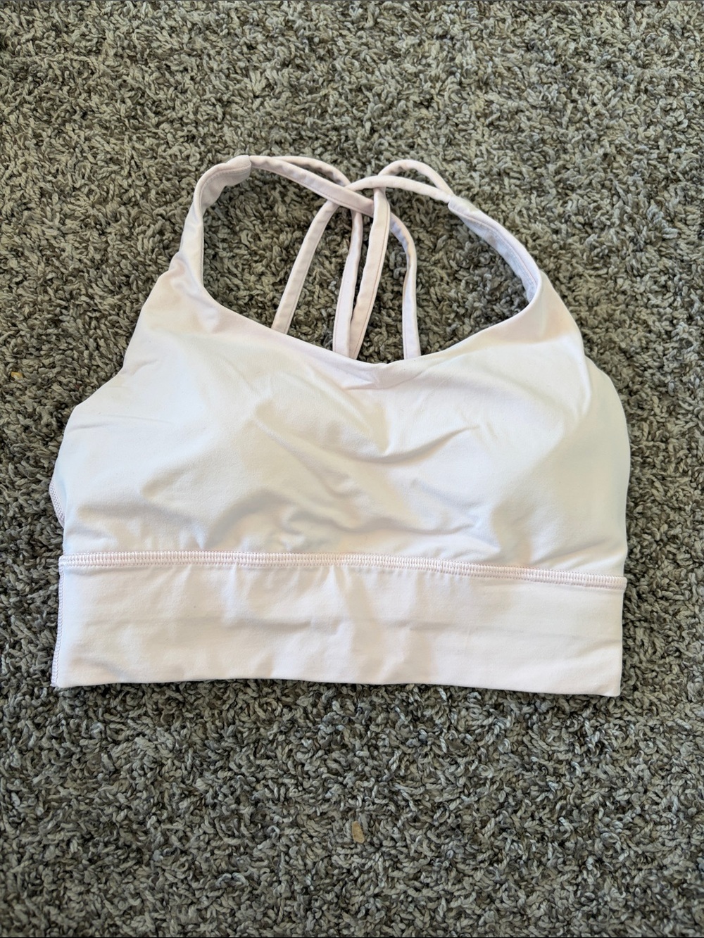 lululemon athletica Pale Pink Strappy Sports Bra